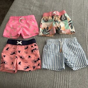 Cat & Jack Toddler Swim Trucks. Size 18 months.